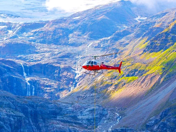 Helicopter Flying To Mutkinath From Pokhara