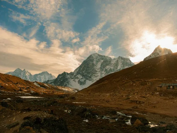 High Alpine Meadow Of Thame Village