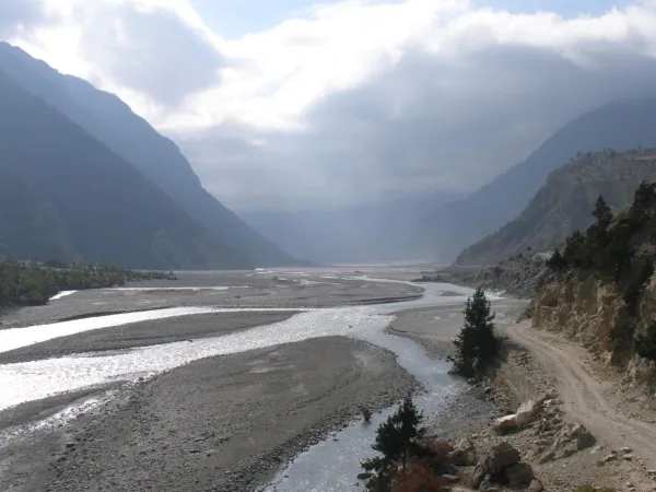 Kali Gandaki River In Jomsom
