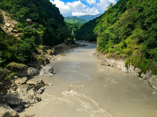 Lush Green Sunkoshi River