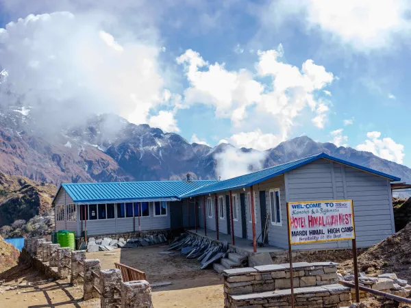 Machapuchare Ranges Seen From The Himalayan Crest Lodge