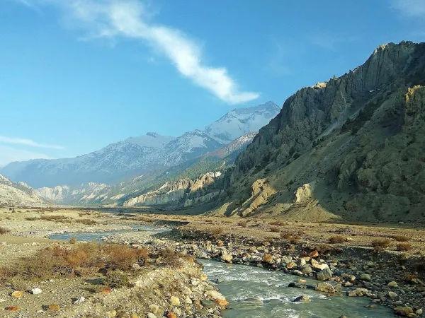 Manang Village River