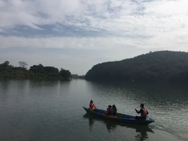 People Doing Boating In Begnas Lake