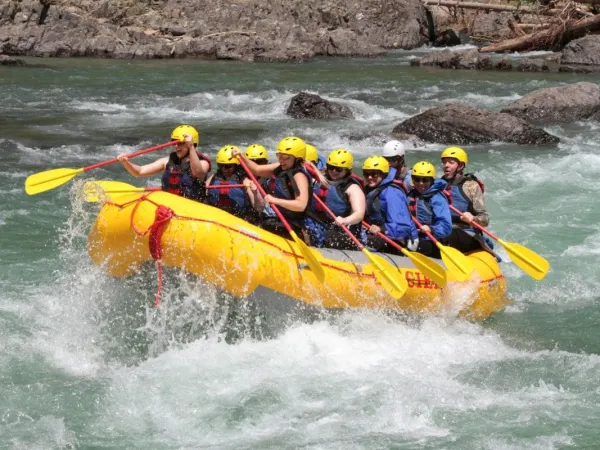 People Doing White River Rafting In Sunkoshi