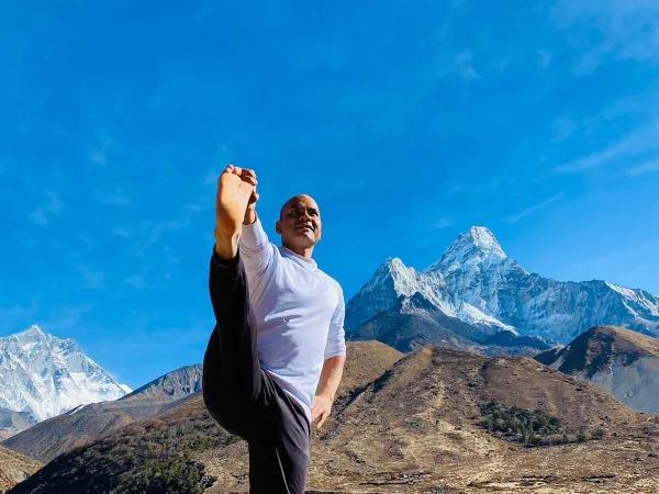 People Doing Yoga In Nepal