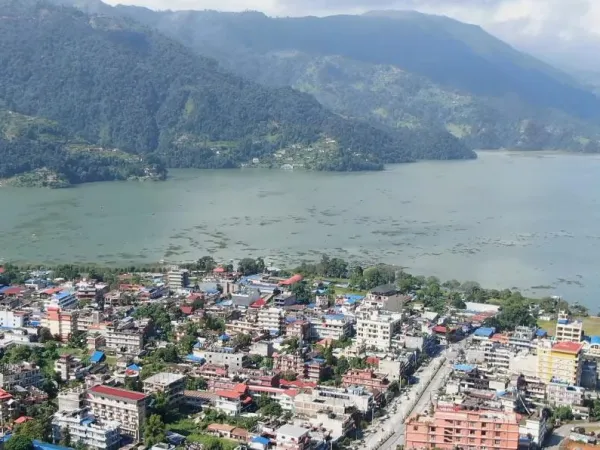 Phewa Lake Seen From Helicopter 1