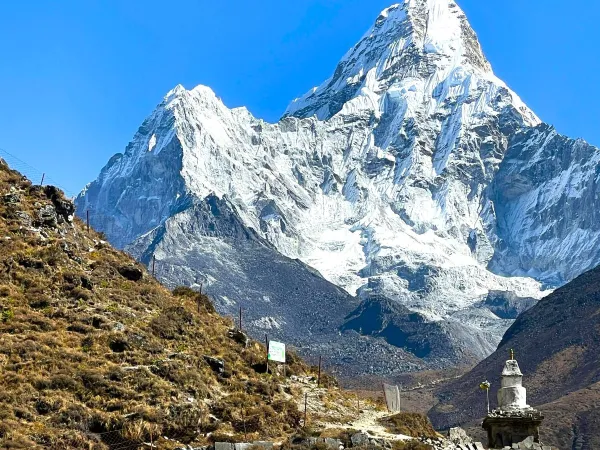 Pumori Peak Seen From Lobuche Village