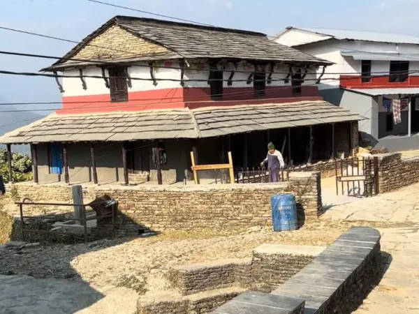 Traditionally Stone Made House In Dhampus Village