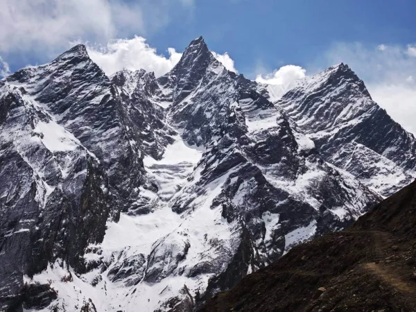 Views Of Mountains From Larke Pass
