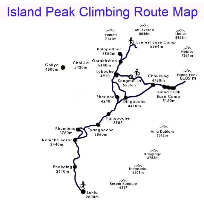 Island Peak Climbing with Everest Base Camp Trek- 16 Days