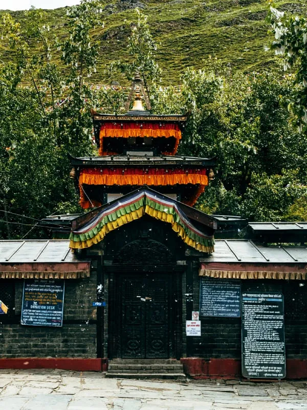 Muktinath temple in spring
