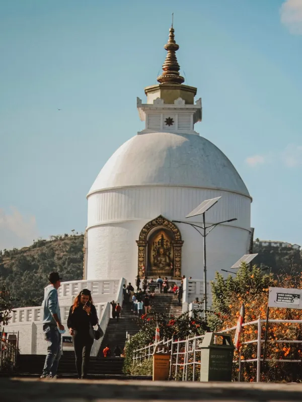 World peace pagoda at Pokhara